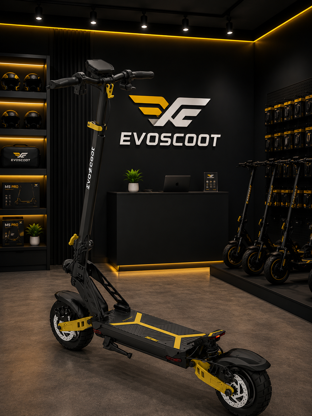 Trottinette électrique Evoscoot G2 Max 48V 20Ah 1000W noire